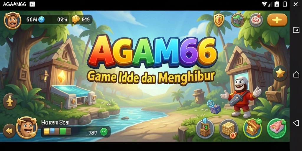 Tampilan gameplay AGAM66 dengan karakter yang berkembang dalam dunia Idle.