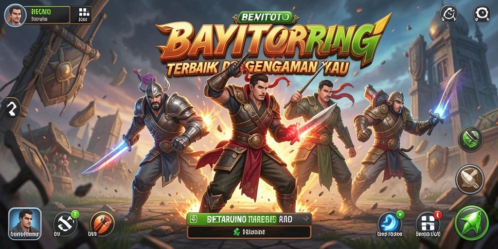 Tampilan gameplay BAYITOTO dengan pertarungan yang seru dan penuh aksi.