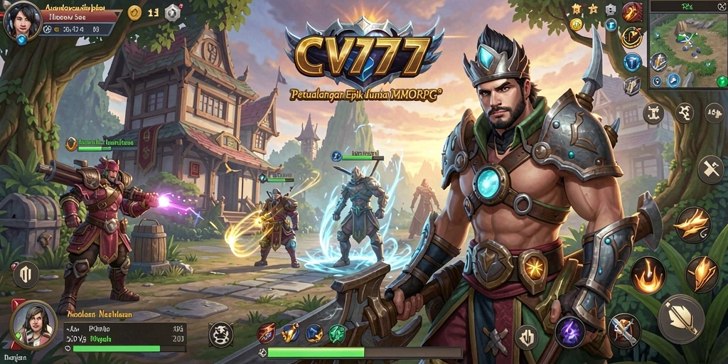 Tampilan menarik dari gameplay MMORPG di CV777 yang penuh warna dan tantangan.