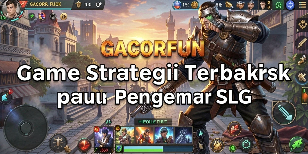 Tampilan gameplay menarik GACORFUN dengan pertempuran strategi.