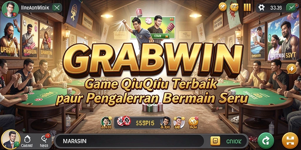 Tampilan gameplay seru dalam aplikasi GRABWIN QiuQiu.