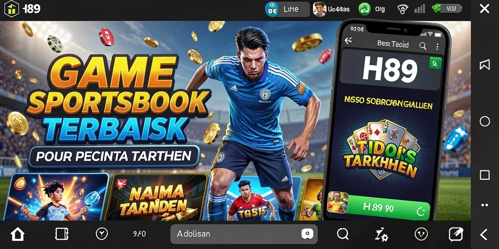 Tampilan menarik H89 saat melakukan taruhan olahraga secara langsung.