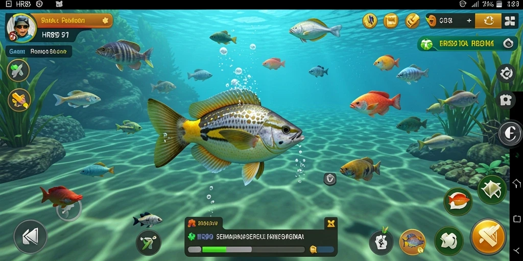 Gameplay menarik di HR89 dengan berbagai jenis ikan.