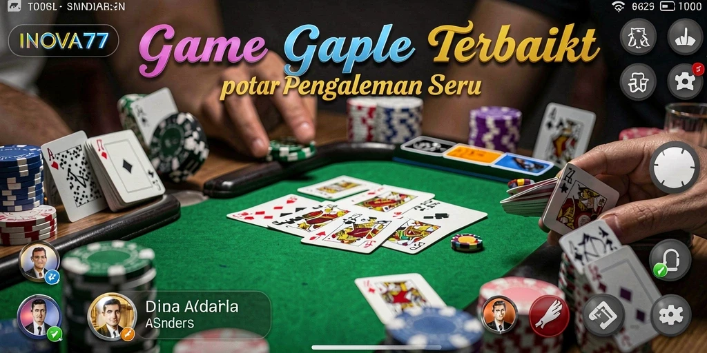 Gameplay seru Gaple di INOVA77 yang menarik dan interaktif.