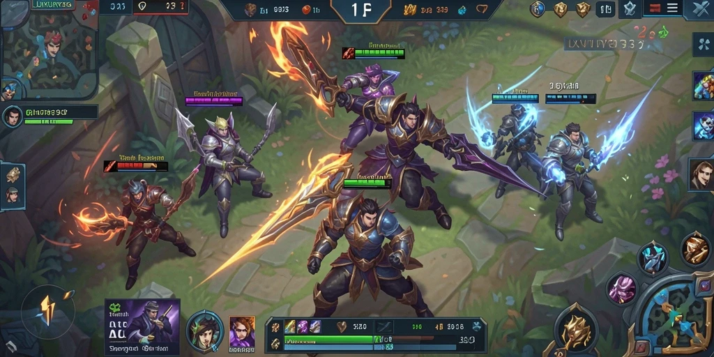 Screenshot menampilkan aksi seru dalam game MOBA LUXURY333.