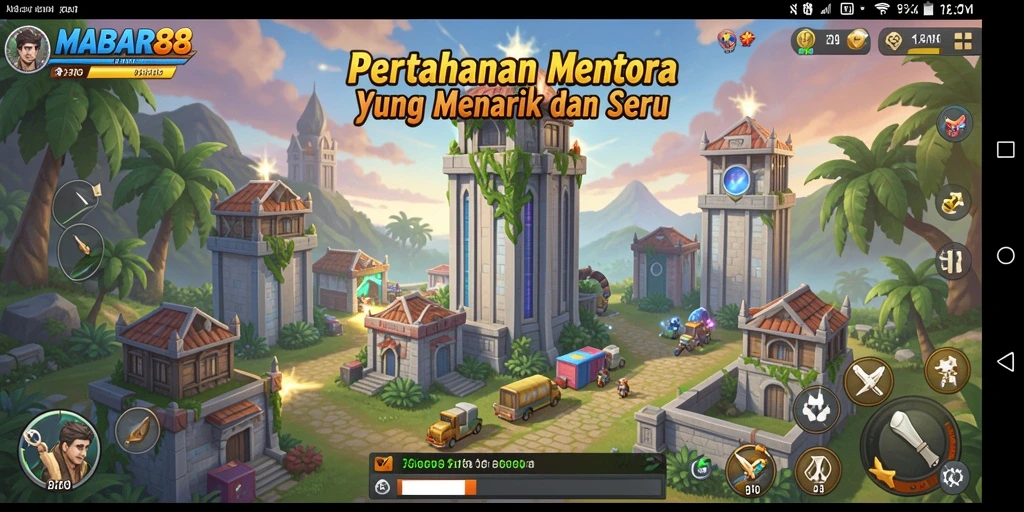 Gameplay seru Tower Defense di MABAR88 dengan grafis menarik.