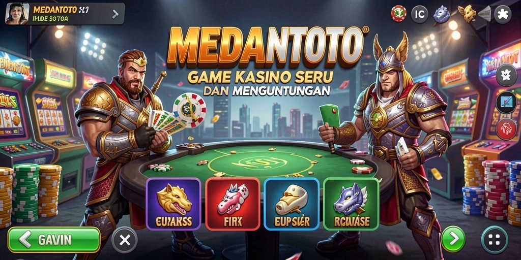 Tampilan permainan Kasino yang menarik dan penuh aksi.