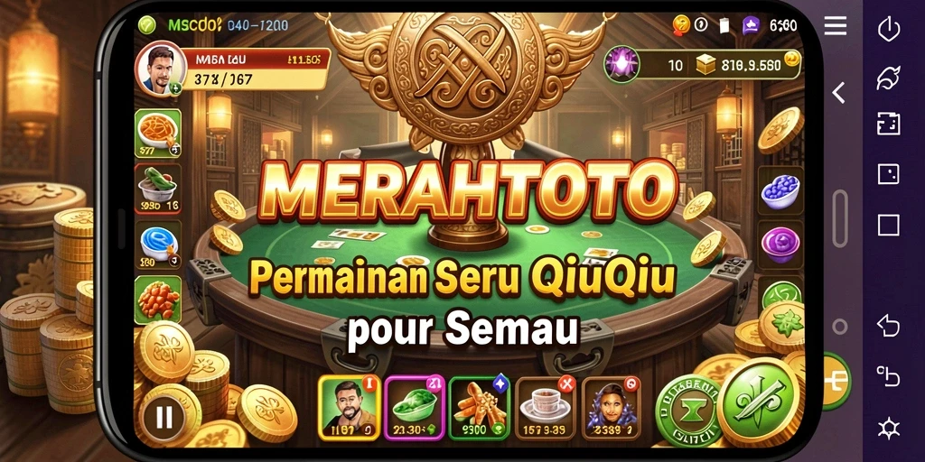 Tampilan gameplay seru dalam MERAHTOTO yang penuh strategi QiuQiu.