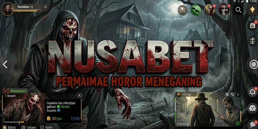 Tampilan menakutkan dari gameplay NUSABET yang mengerikan dan menegangkan.