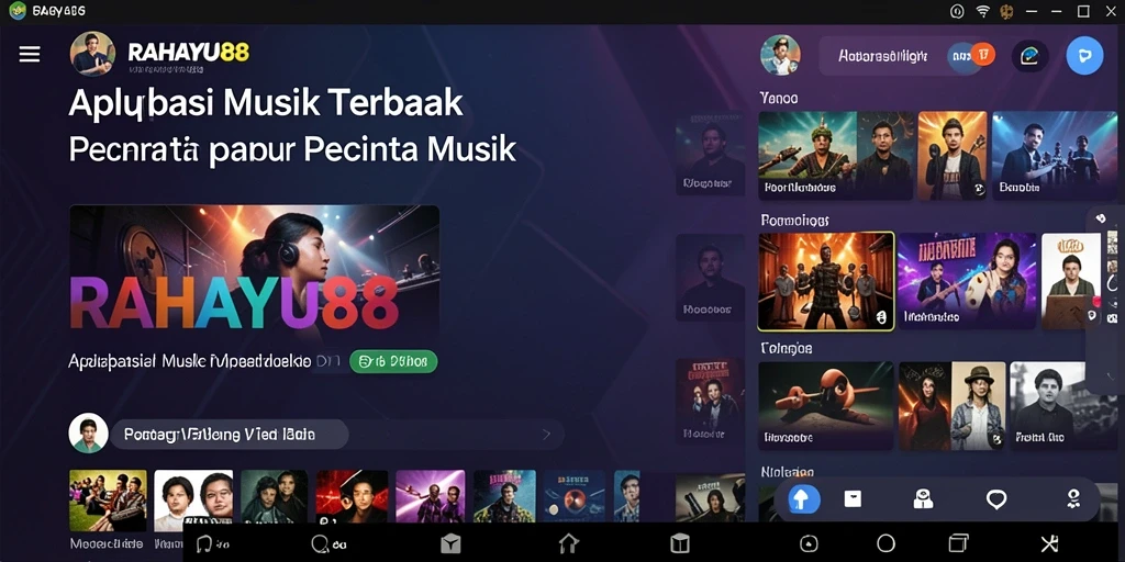 Screenshot RAHAYU88 menampilkan pengguna bernyanyi dengan antusias.