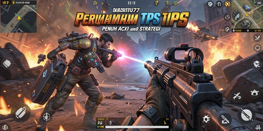 Tampilan gameplay SATU77 yang mendebarkan dalam mode TPS.