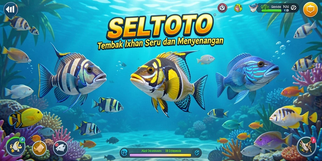 Tangkapan layar menampilkan keseruan dalam permainan Tembak Ikan.