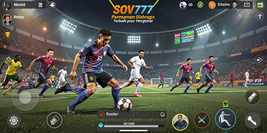 Tampilan gameplay menarik dalam SOV777 dengan aksi olahraga yang seru.