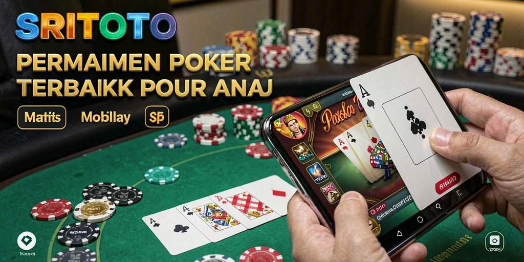 Tampilan gameplay Poker yang seru dan menantang di SRITOTO.