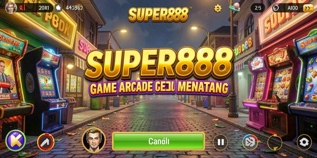 Tampilan gameplay seru dari SUPER88 dengan rintangan menantang.