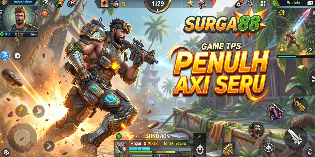 Gameplay SURGA88 yang menarik dan penuh aksi dalam mode TPS.