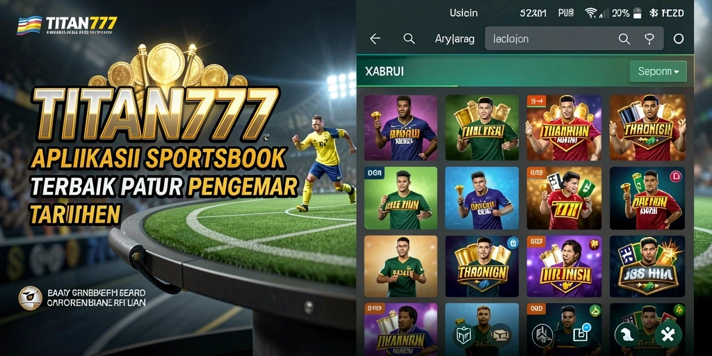 Tampilan menarik dari gameplay aplikasi Sportsbook TITAN777.
