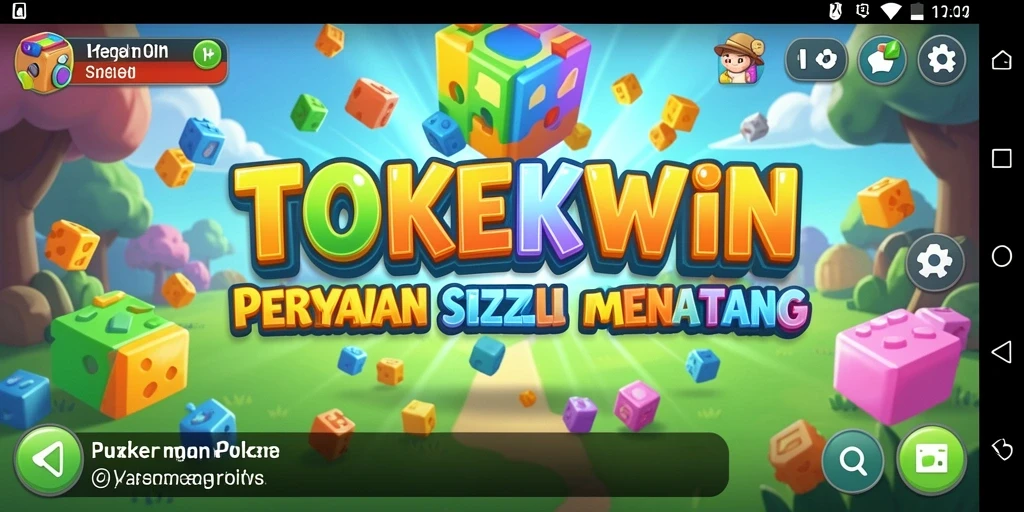 Skrinsut utama TOKEKWIN menampilkan gameplay menantang dalam teka-teki Puzzle.