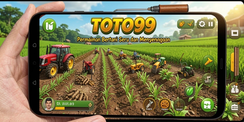 Tangkapan layar TOTO99 menampilkan petualangan bertani yang menyenangkan.