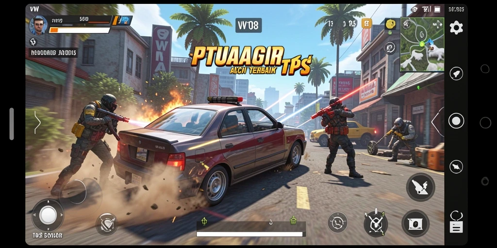 Tampilan gameplay menegangkan dan intens dalam VW108.