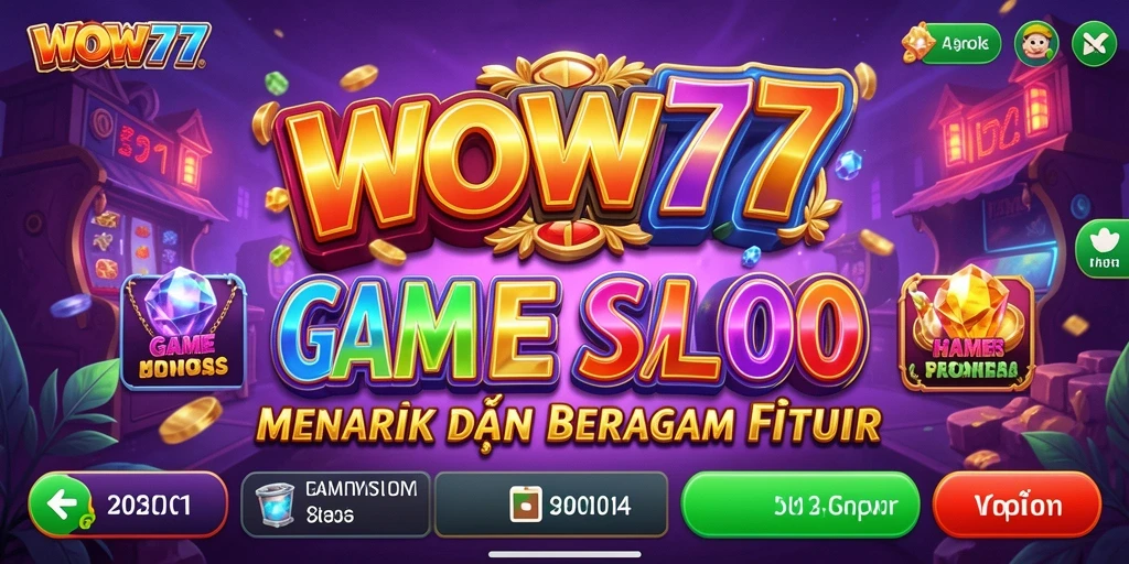 Tampilan gameplay WOW77 dengan mesin slot yang menarik.