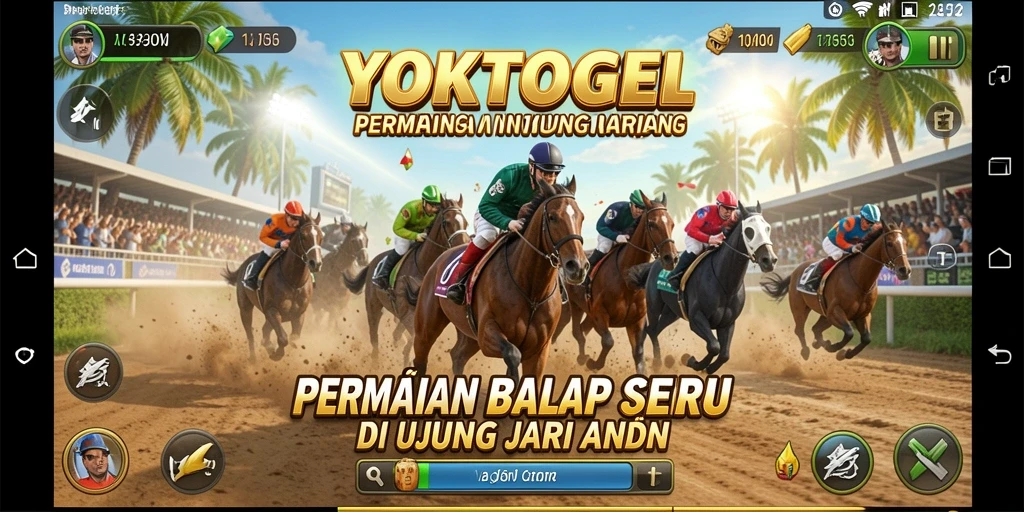 Tampilan gameplay YOKTOGEL yang mendebarkan dengan kendaraan balap yang bertenaga.
