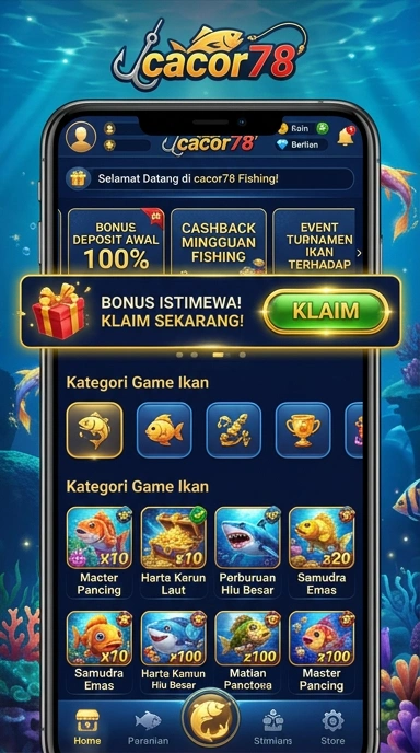 Tampilan aplikasi cacor78 di perangkat Android.